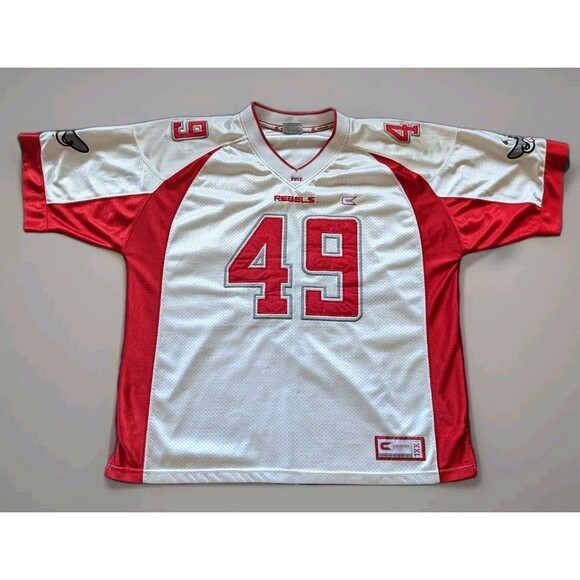 Vintage Colosseum UNLV REBELS Football Jersey XXL #49 White and Red 2XL